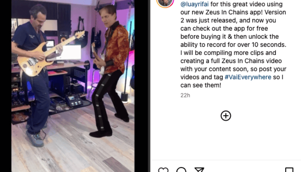 4DR Studios builds the app for Steve Vai’s ‘Zeus in Chains’ holographic video performance