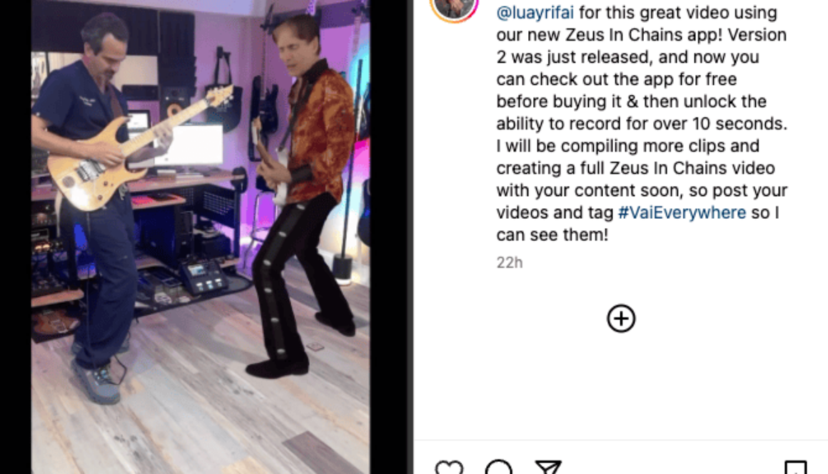 4DR Studios builds the app for Steve Vai’s ‘Zeus in Chains’ holographic video performance
