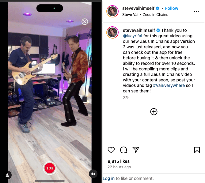 4DR Studios builds the app for Steve Vai’s ‘Zeus in Chains’ holographic video performance