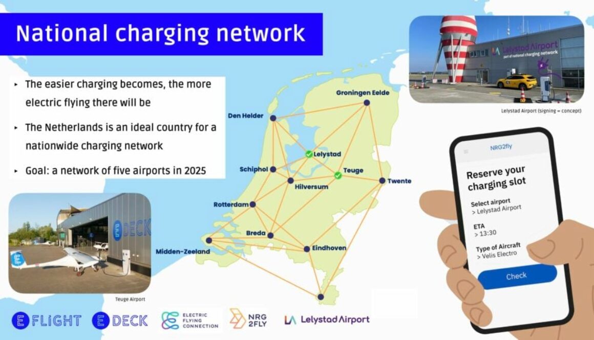 NRG2Fly aims at a nationwide network for electric aircraft in the Netherlands